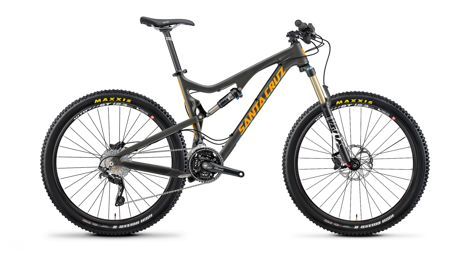 Side view of a mountain bike